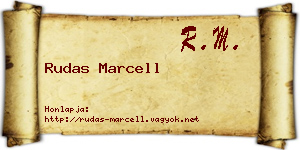 Rudas Marcell névjegykártya
